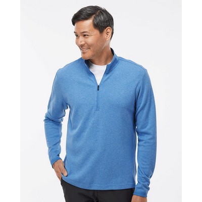 Adidas® Men's 3-Stripes Quarter-Zip Sweater Pullover Shirt
